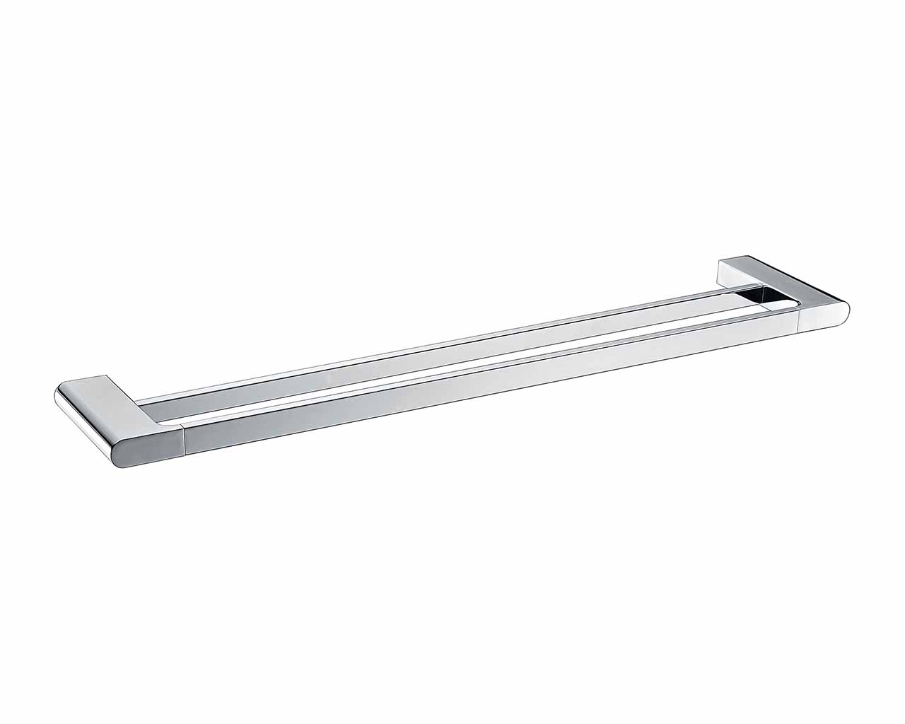 Chrome Double Towel Rail 600mm and 800mm 3020