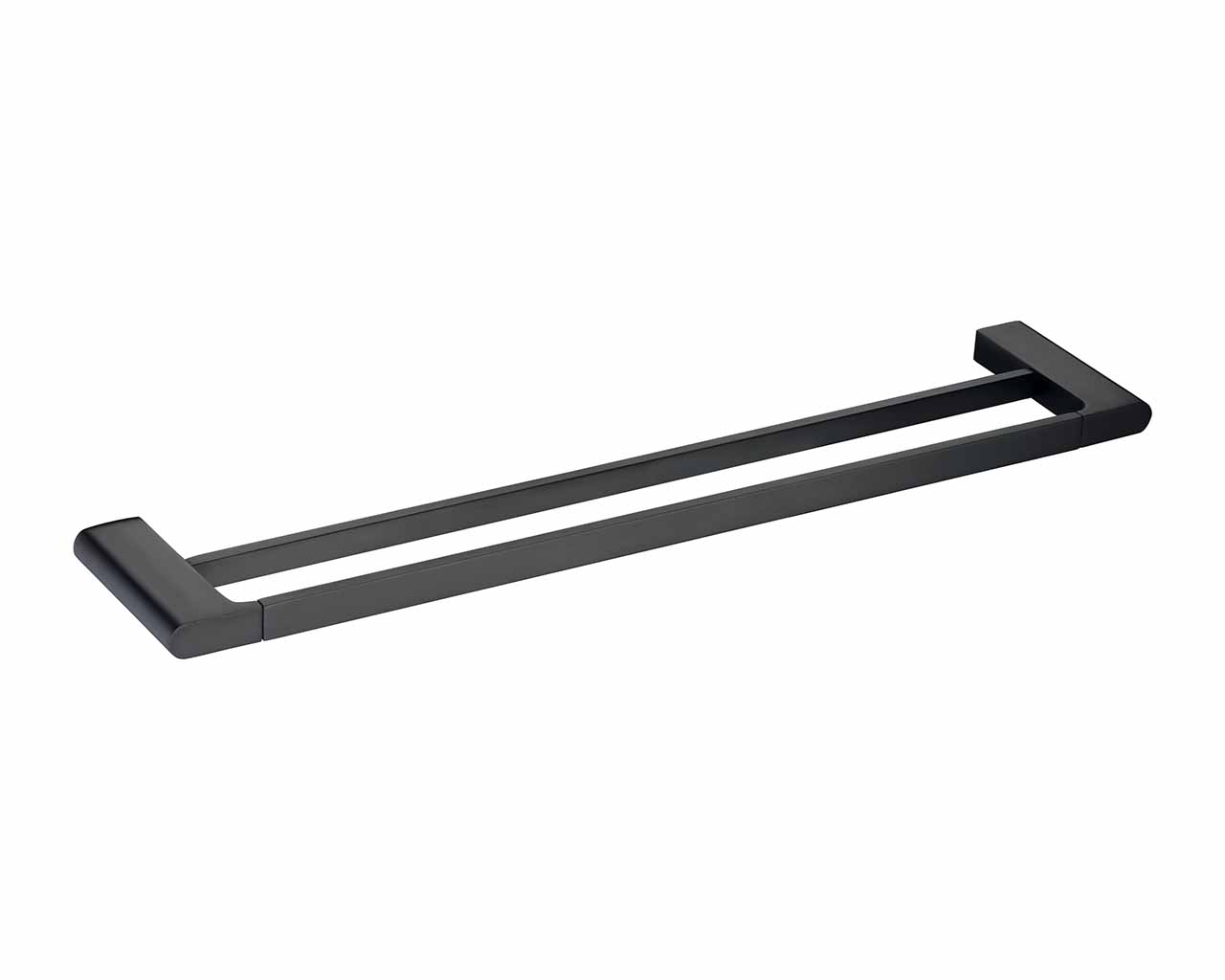 Matt Black Double Towel Rail 600mm and 800mm 3020B
