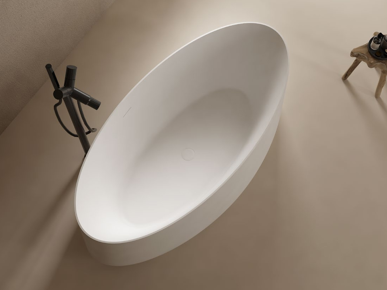Modern Solid Surface Bathtub for Contemporary Spaces 8693