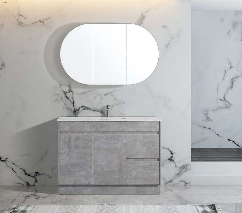 Simple design floor to floor bathroom vanity  TOB-120