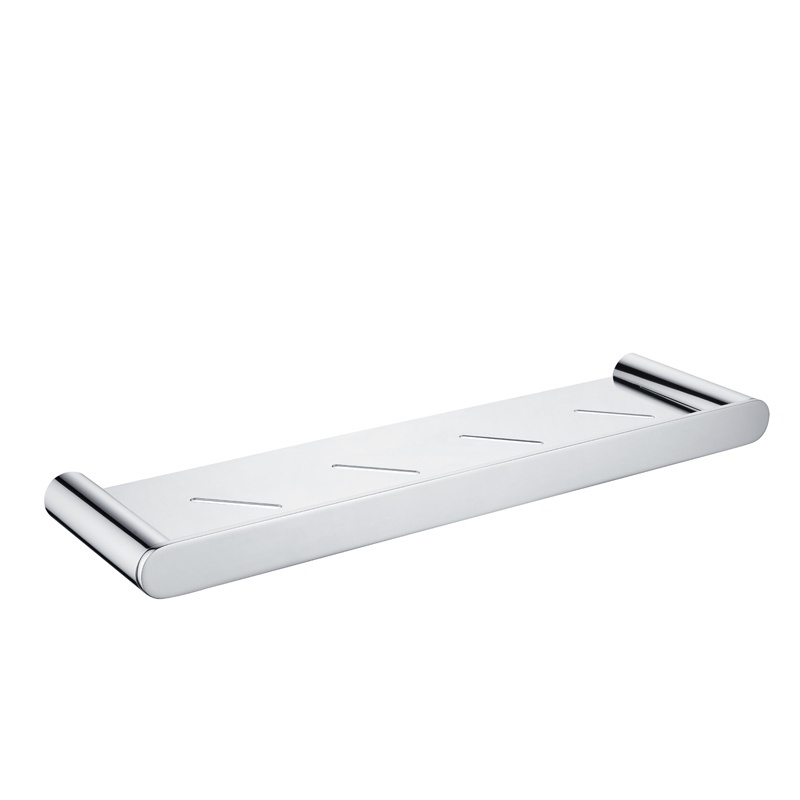 High quality Bathroom accessories Shower room 304 stainless steel single glass shelf  14108