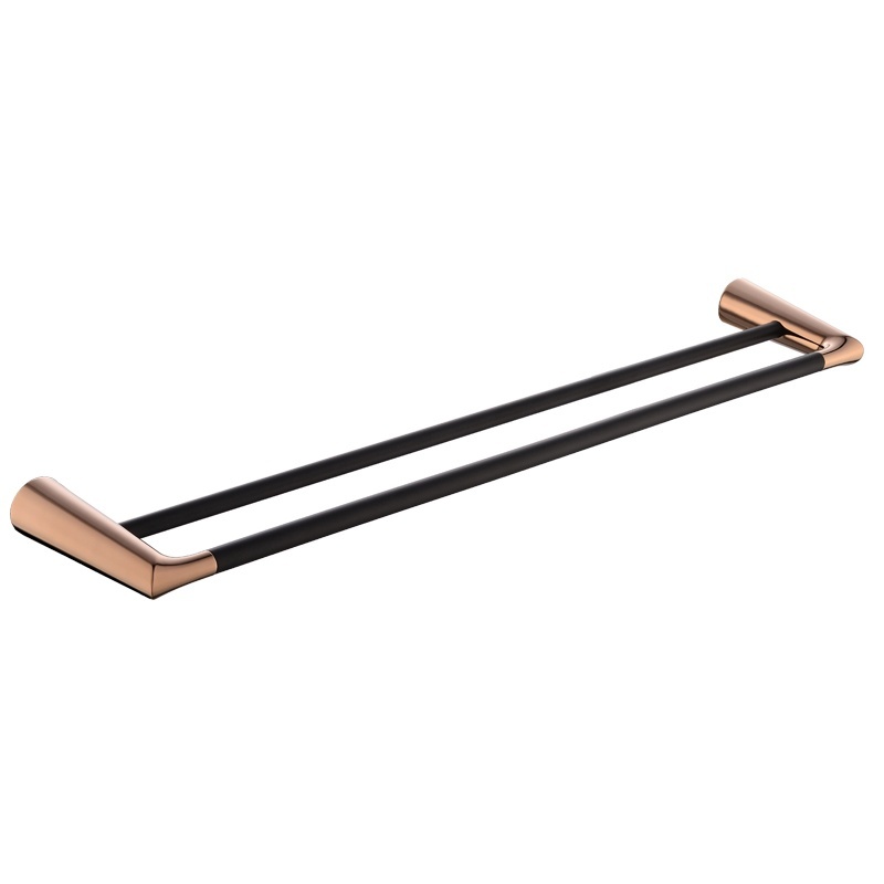Simple design stainless steel bathroom wall mounted double towel bar  16202