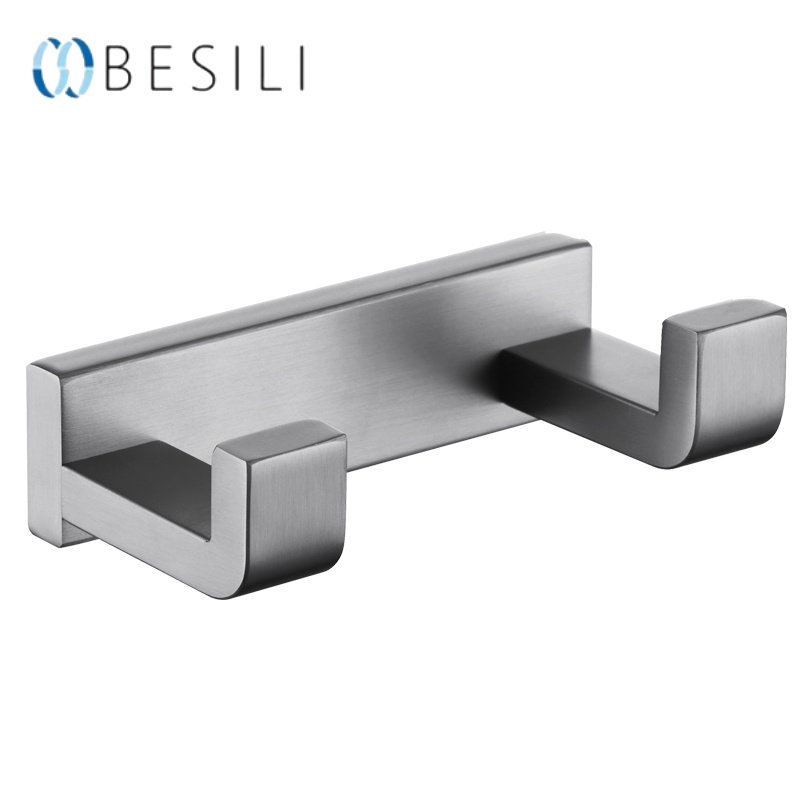 Bathroom Accessories 304 stainless steel wall mounted double towel hooks  66504