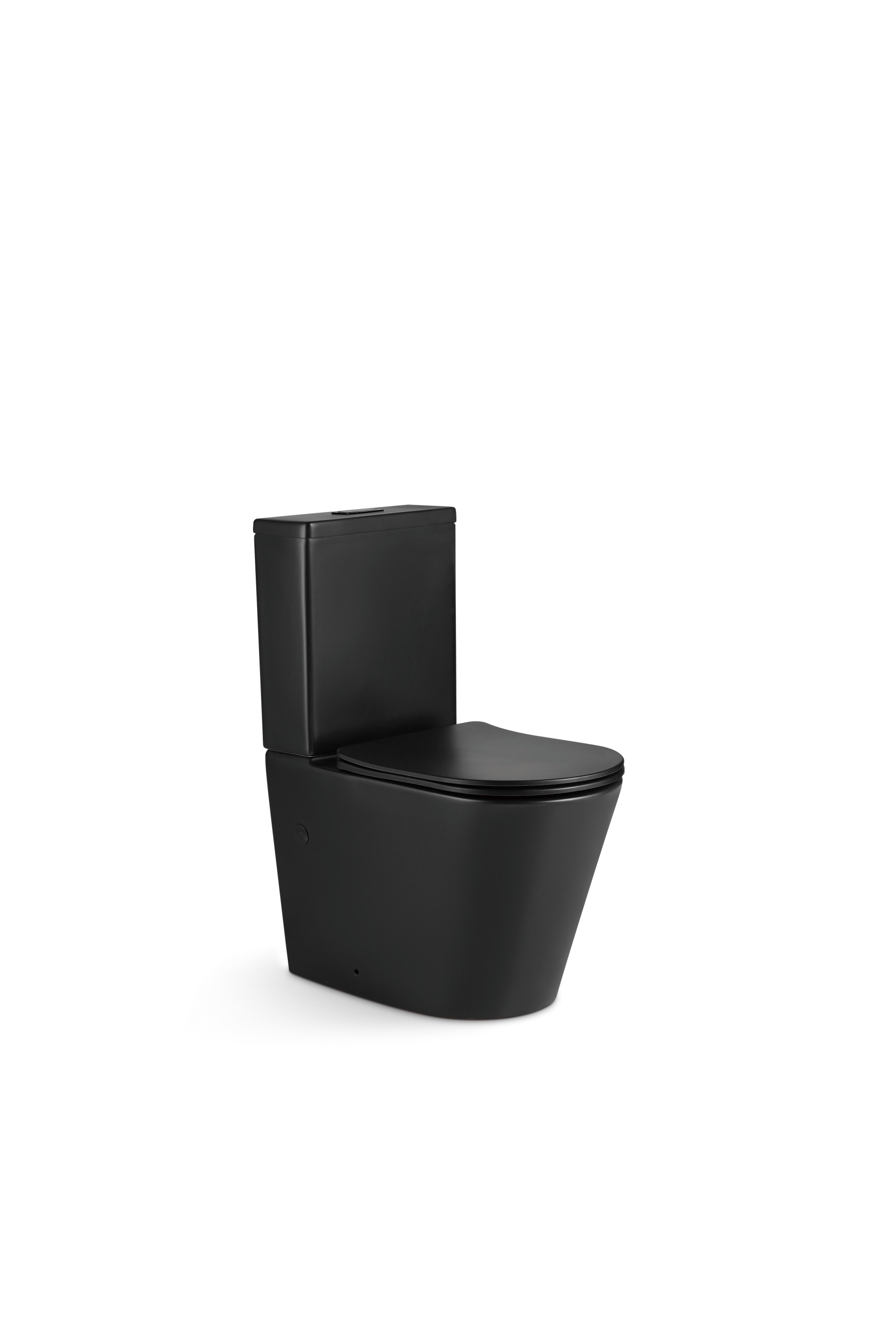 The matte black ceramic one-piece dual-flush toilet is suitable for the washroom  2178