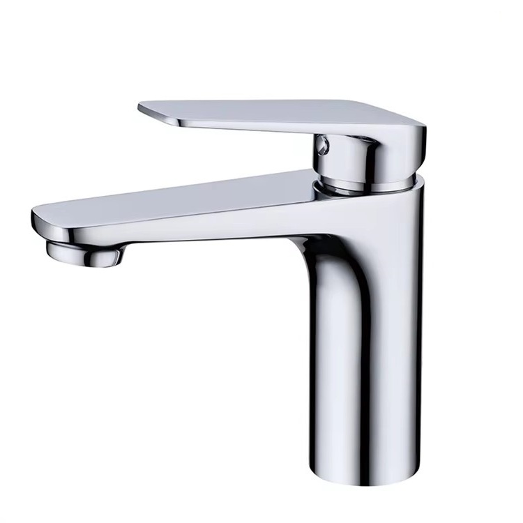 Modern design cylindrical-shaped single-handle bathroom sink faucet HD7020