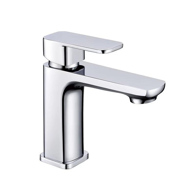 High-quality matte black single-handle square-shaped bathroom faucet  HD7030B